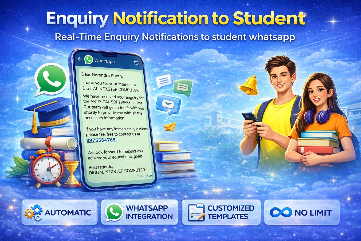 Enquiry Confirmation To Student